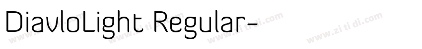 DiavloLight Regular字体转换